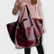 Olivia - Oversized Weekender Bag - Red