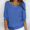 Luigia - Elegant Knit Sweater - Blue