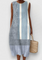 Alizhyah | Elegant Ocean Blue Dress - Stripe Blue