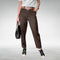 Alisa™ Sleek Tailored Trousers - Brown