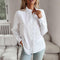 Susan | Stylish Elegant Button-Down Blouse - White