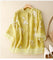 Kourtney™ | Chic Blouse with Embroidered Accents - Yellow